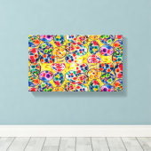 Modernes Abstraktes Farbkonzept Leinwanddruck (Insitu (Holzboden))