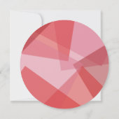 Modernes, Abstraktes Farbrot - glücklich Feiertagskarte (Rückseite)