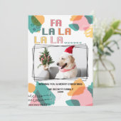 Modernes, Abstraktes Foto Dankeskarte (Stehend Vorderseite)