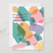 Modernes, Abstraktes Foto Dankeskarte (Rückseite)