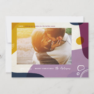 Modernes Abstraktes Foto Feiertagskarte