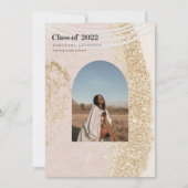 Modernes, Abstraktes Foto für Graduate Einladung (Vorderseite)