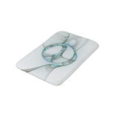 Modernes Abstraktes Fraktal Badematte (Schrägansicht)