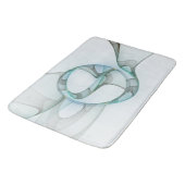 Modernes Abstraktes Fraktal Badematte (Schrägansicht)