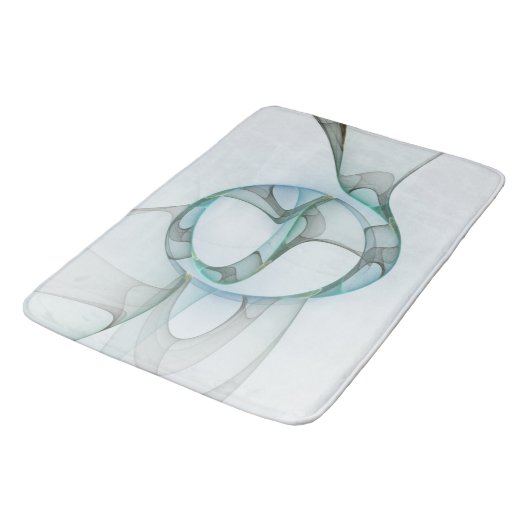 Modernes Abstraktes Fraktal Badematte (Schrägansicht)