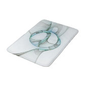 Modernes Abstraktes Fraktal Badematte (Schrägansicht)