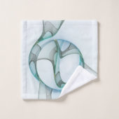 Modernes Abstraktes Fraktal Badhandtuch Set (Waschlappen)