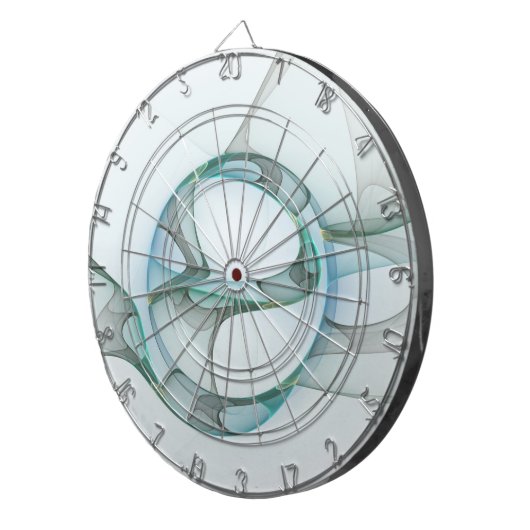 Modernes Abstraktes Fraktal Dartscheibe (Vorderseite rechts)