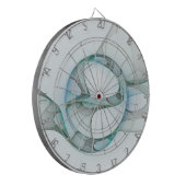 Modernes Abstraktes Fraktal Dartscheibe (Vorderseite Links)