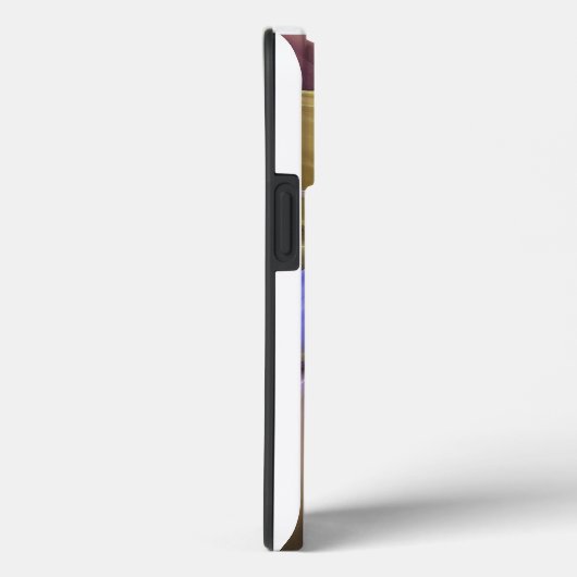 Modernes Abstraktes Fraktal Farbige Blume Monogram Case-Mate iPhone Hülle (Rückseite / Rechts)