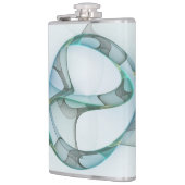 Modernes Abstraktes Fraktal Flachmann (Links)