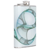 Modernes Abstraktes Fraktal Flachmann (Rechts)