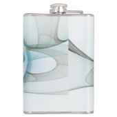 Modernes Abstraktes Fraktal Flachmann (Rückseite)