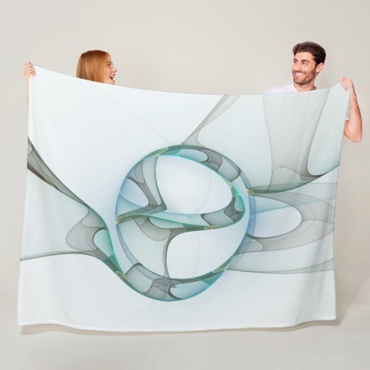 Modernes Abstraktes Fraktal Fleecedecke (Beispiel)
