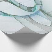 Modernes Abstraktes Fraktal Geschenkpapier (Ecke)