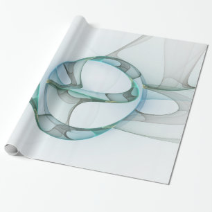 Modernes Abstraktes Fraktal Geschenkpapier