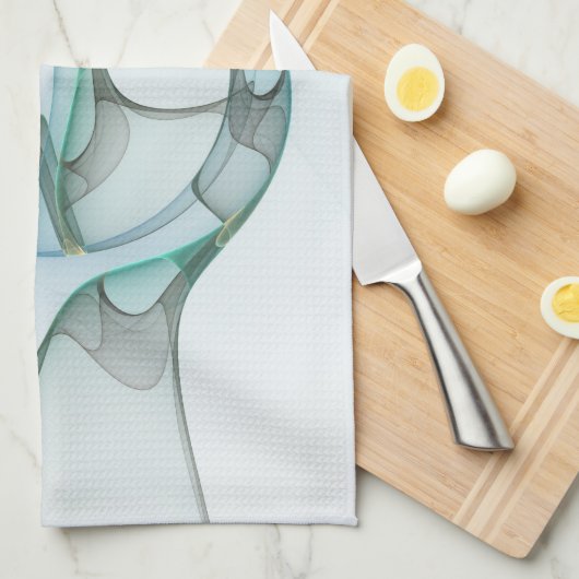 Modernes Abstraktes Fraktal Geschirrtuch (Viertel Falte)