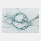 Modernes Abstraktes Fraktal Geschirrtuch (Horizontal)