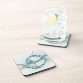 Modernes Abstraktes Fraktal Getränkeuntersetzer (Rechte Seite)