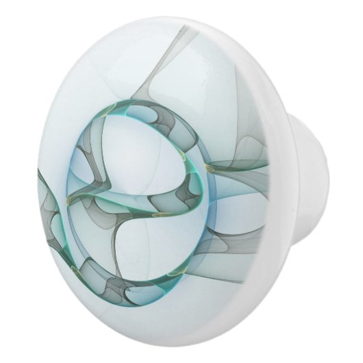 Modernes Abstraktes Fraktal Keramikknauf (Rechts)