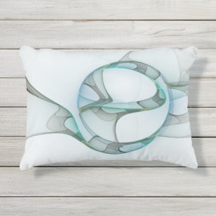 Modernes Abstraktes Fraktal Kissen Für Draußen