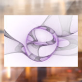 Modernes Abstraktes Fraktal Kunst, Dichtung und Mu Fensteraufkleber (Blatt 2)