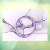 Modernes Abstraktes Fraktal Kunst, Dichtung und Mu Fensteraufkleber (Blatt 3)