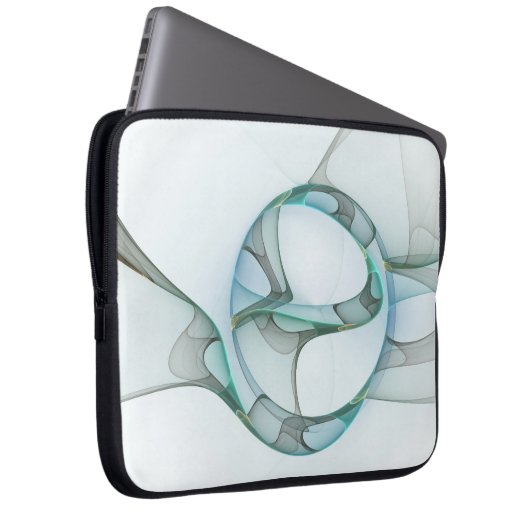 Modernes Abstraktes Fraktal Laptopschutzhülle (Vorne Rechts)