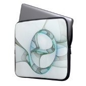 Modernes Abstraktes Fraktal Laptopschutzhülle (Vorderseite Links)