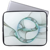 Modernes Abstraktes Fraktal Laptopschutzhülle (Vorderseite)