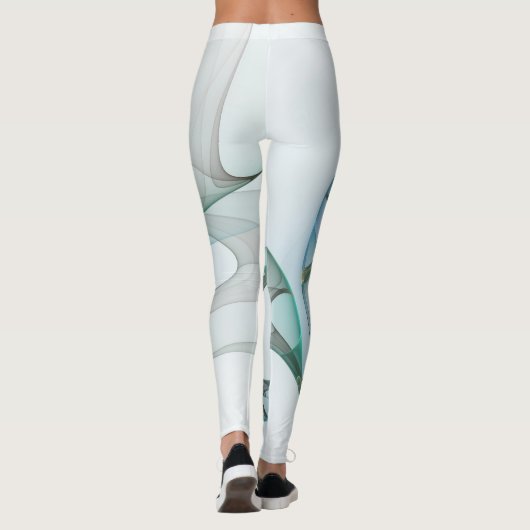 Modernes Abstraktes Fraktal Leggings (Rückseite)