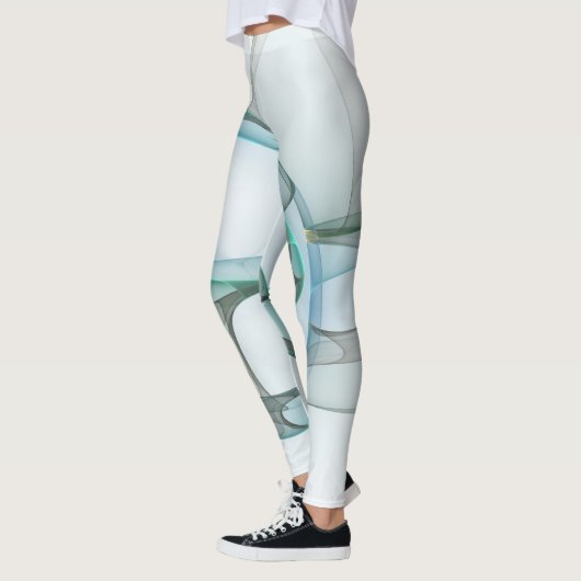 Modernes Abstraktes Fraktal Leggings (Links)
