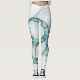 Modernes Abstraktes Fraktal Leggings