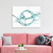 Modernes Abstraktes Fraktal Leinwanddruck (Insitu (Wohnzimmer))