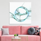 Modernes Abstraktes Fraktal Leinwanddruck (Insitu (Wohnzimmer))