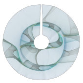 Modernes Abstraktes Fraktal Polyester Weihnachtsbaumdecke (Vorderseite)