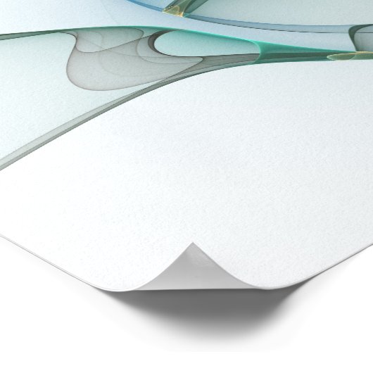 Modernes Abstraktes Fraktal Poster (Ecke)