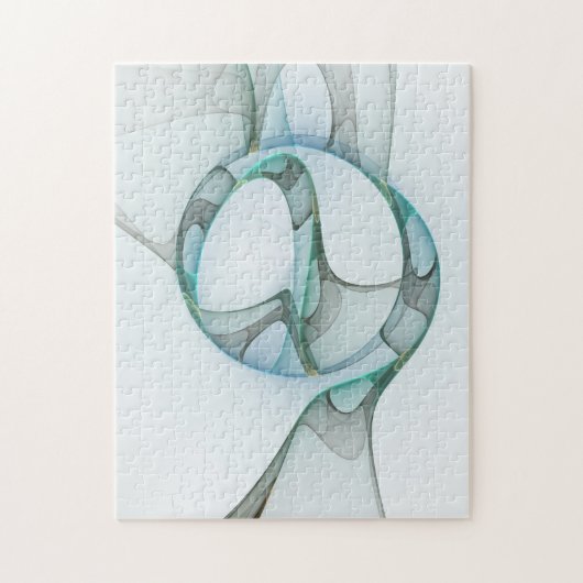 Modernes Abstraktes Fraktal Puzzle (Vertikal)