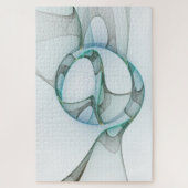 Modernes Abstraktes Fraktal Puzzle (Vertikal)