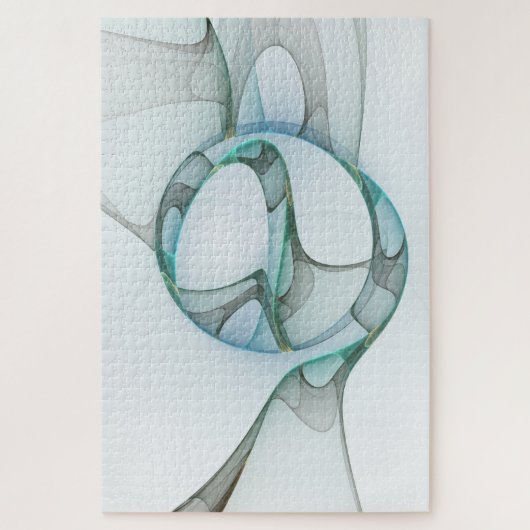 Modernes Abstraktes Fraktal Puzzle (Vertikal)