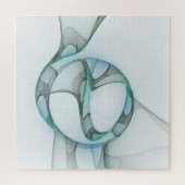 Modernes Abstraktes Fraktal Puzzle (Horizontal)