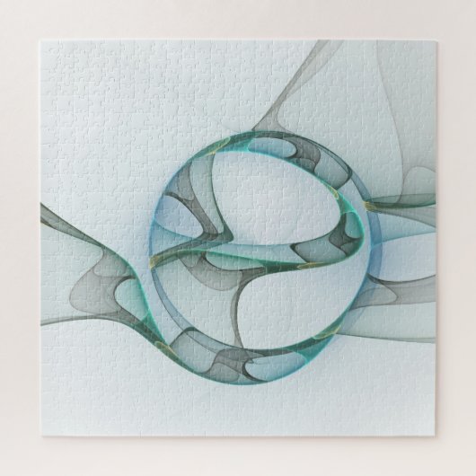 Modernes Abstraktes Fraktal Puzzle (Vertikal)