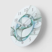 Modernes Abstraktes Fraktal Runde Wanduhr (Winkel)
