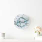 Modernes Abstraktes Fraktal Runde Wanduhr (Zuhause)