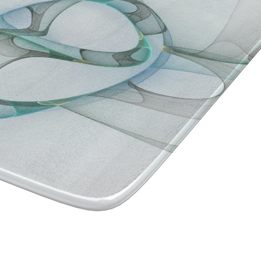 Modernes Abstraktes Fraktal Schneidebrett (Ecke)