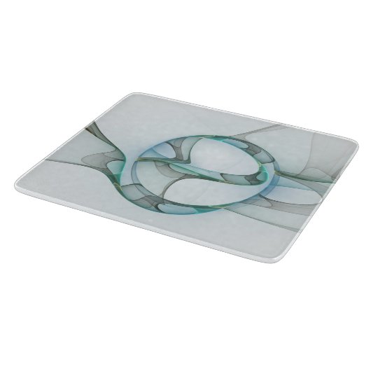 Modernes Abstraktes Fraktal Schneidebrett (Ecke)