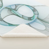 Modernes Abstraktes Fraktal Sherpadecke (3/4)