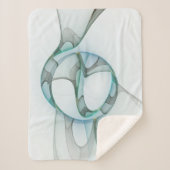 Modernes Abstraktes Fraktal Sherpadecke (Vorderseite)