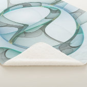 Modernes Abstraktes Fraktal Sherpadecke (3/4)