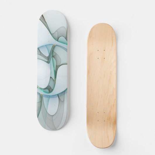 Modernes Abstraktes Fraktal Skateboard (Vorderseite)